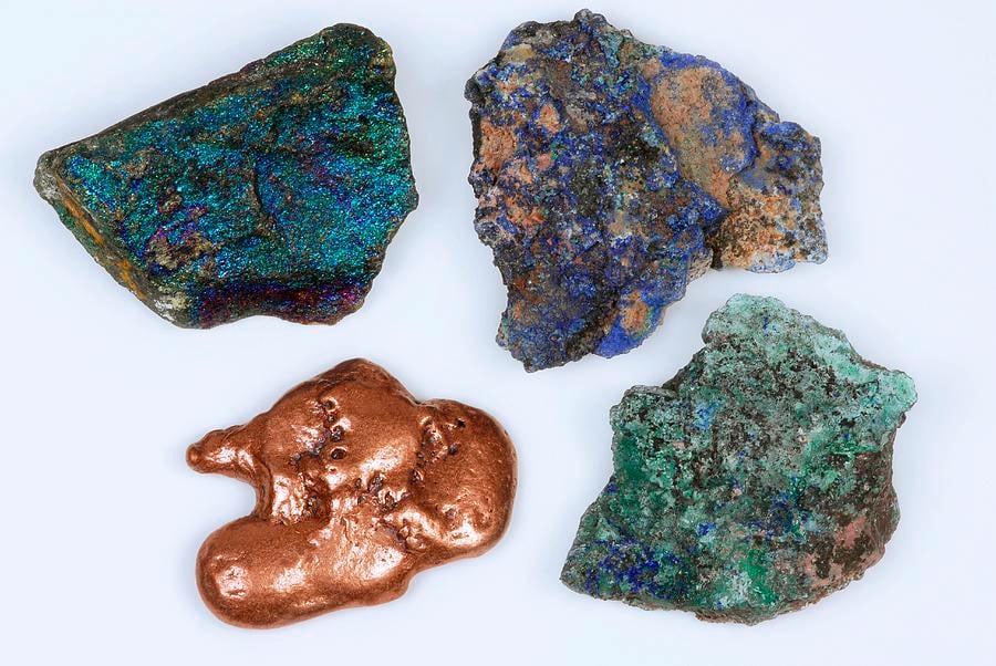 Mineral de cobre: ​​propiedades, aplicación, minería.