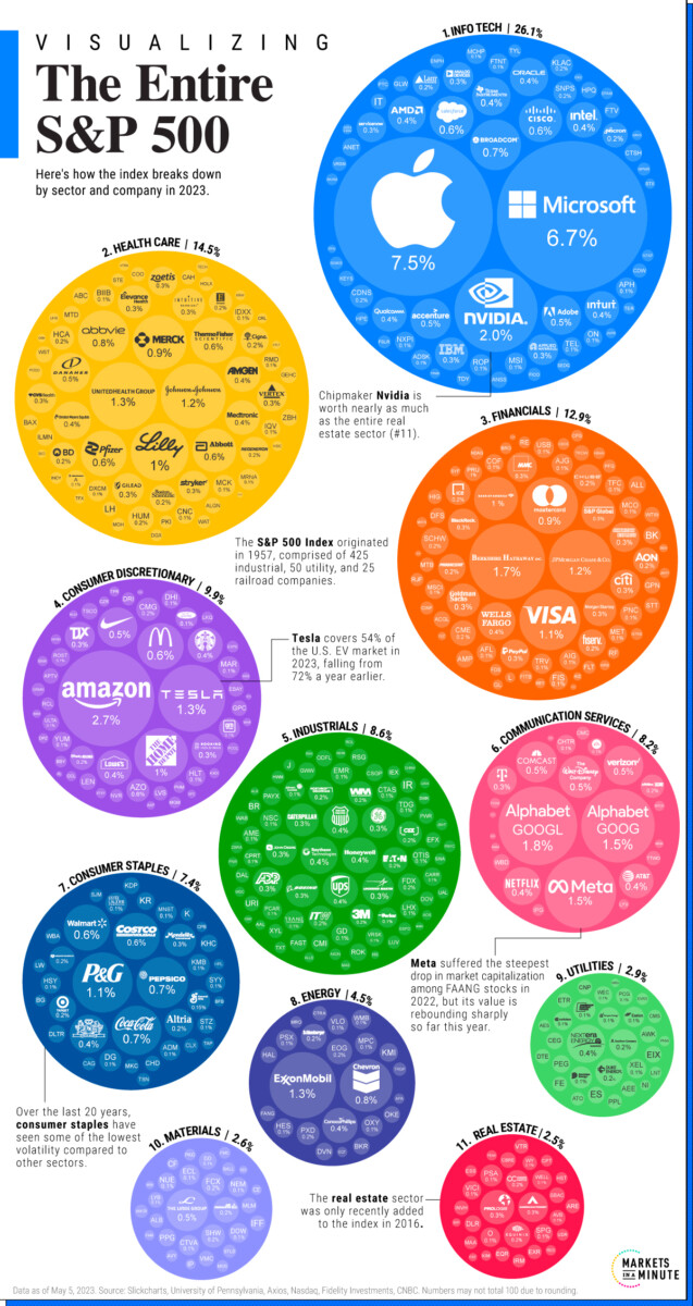 Visualizing Every Company on the S&P 500 Index