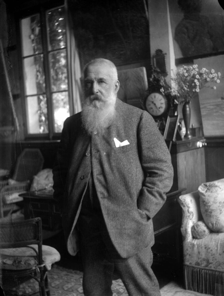 Claude Monet at his home in Giverny.